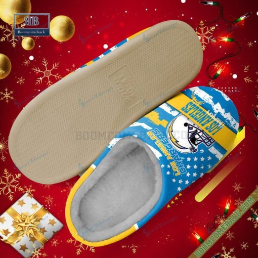 Los Angeles Chargers Christmas Indoor Slippers