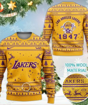 Los Angeles Lakers Since 1947 Wool Sweater