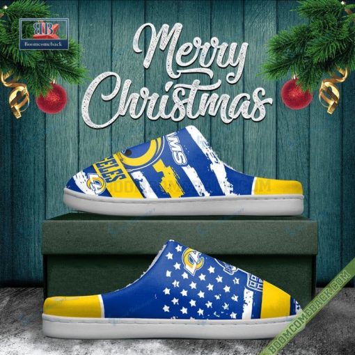 Los Angeles Rams Christmas Indoor Slippers