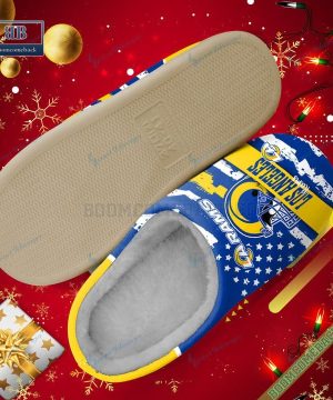 Los Angeles Rams Christmas Indoor Slippers