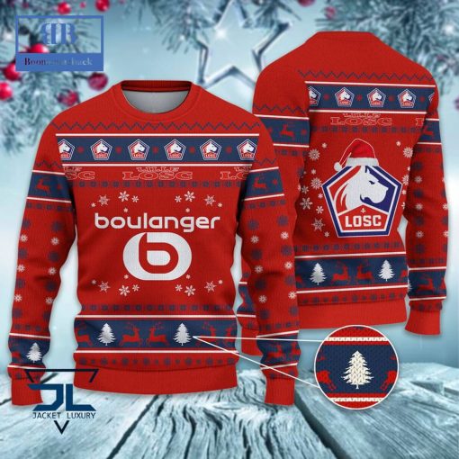 LOSC Lille Santa Hat Ugly Christmas Sweater