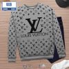 Louis Vuitton Logo Pattern 3D Ugly Sweater