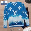 Louis Vuitton Gold Black 3D Ugly Sweater