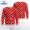 Louis Vuitton Orange Black 3D Ugly Sweater