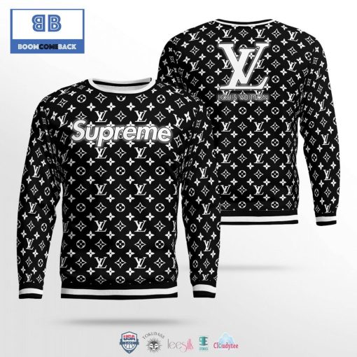 Louis Vuitton Supreme 3D Ugly Sweater