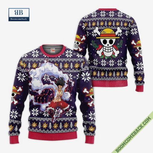 Luffy Gomu Gomu Ugly Christmas Sweater