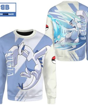 Lugia Pokemon Anime Christmas 3D Sweatshirt