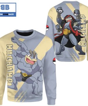 Machamp Pokemon Anime Christmas 3D Sweatshirt