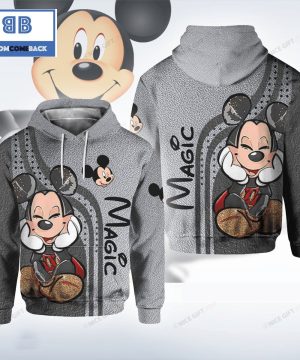 Magic Mickey Mouse Gray 3D Hoodie