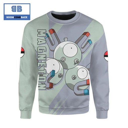 Magneton Pokemon Anime Christmas 3D Sweatshirt