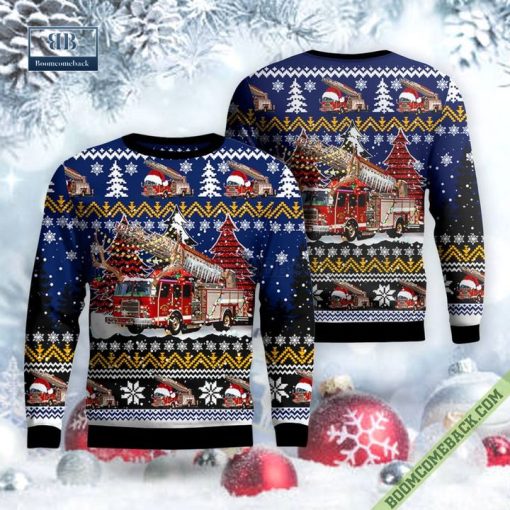 Maine, Bar Harbor Fire Department Ugly Christmas Sweater