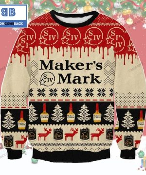 Maker’s Mark Whiskey Christmas Ugly Sweater