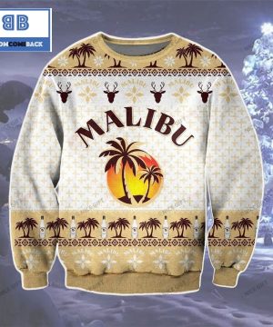 Malibu Whiskey Christmas Ugly Sweater