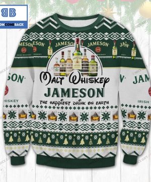 Malt Whiskey Jameson Irish Whiskey The Happiest Dink On Earth Christmas Ugly Sweater