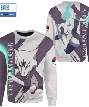 Marowak Alola Pokemon Anime Christmas 3D Sweatshirt