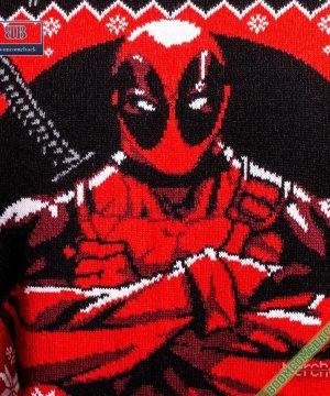 marvel comics deadpool ugly christmas sweater 7 9m8Aj