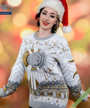 marvel moon knight silent knight 3d ugly christmas sweater gift for adult and kid 5 Df6AE