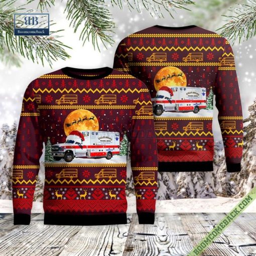 Massachusetts, Highland Ambulance EMS Ugly Christmas Sweater