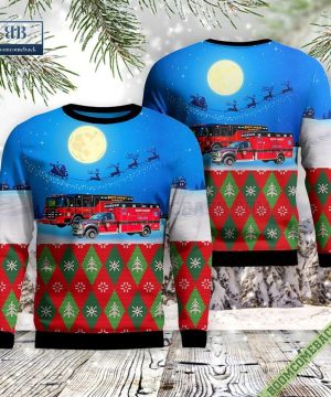 Massachusetts, South Hadley Fire District No.2 Ugly Christmas Sweater