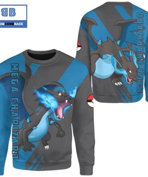 Mega Charizard Pokemon Anime 3d Sweatshirt