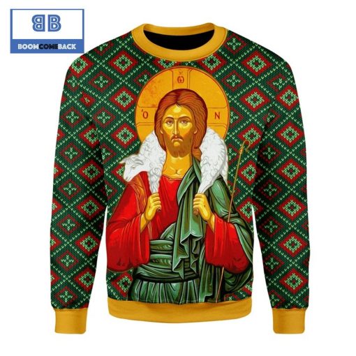 Men’s Orthodox Jesus Christ Ugly Christmas Sweatshirt