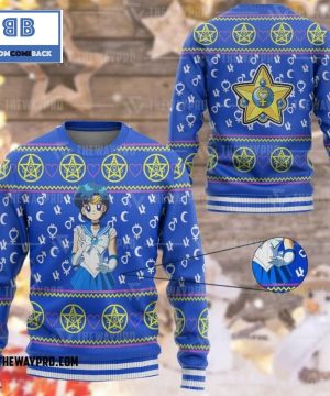 Mercury Sailor Moon Anime Custom Imitation Knitted Christmas 3d Sweater