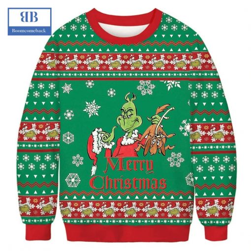 Merry Christmas Grinch Max Ugly Christmas Sweater