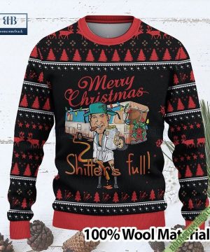 merry christmas shitters full custom knitted ugly christmas sweater 3 39lUU