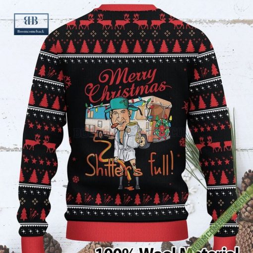 Merry Christmas Shitters Full Custom Knitted Ugly Christmas Sweater