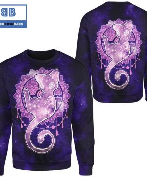 Mew Starry Sky Of Creation Pokemon Anime Christmas 3D Sweatshirt