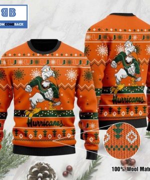 Miami Hurricanes Football Ugly Christmas Sweater