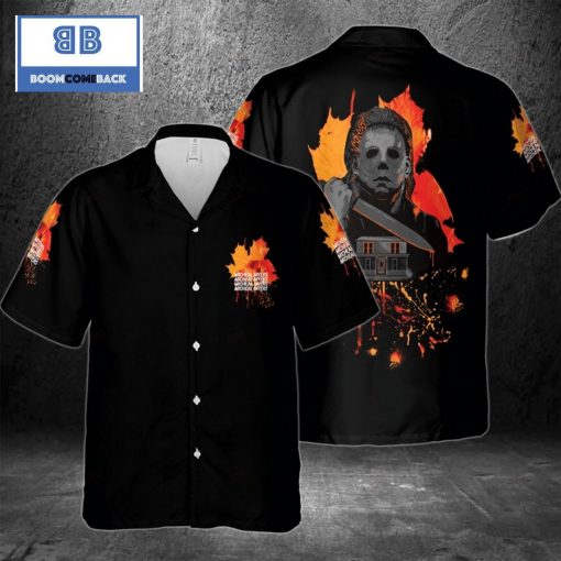 Michael Myers Black Hawaiian Shirt