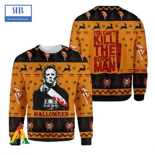 Michael Myers You Can’t Kill The Bogeyman Ugly Christmas Sweater