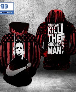 michael myers you cant kill the boogeyman halloween black 3d hoodie 2 jG8IS