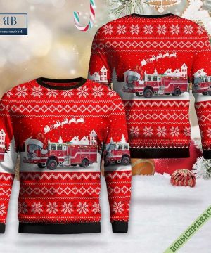 Michigan, Ishpeming Township Fire Department Ugly Christmas Sweater