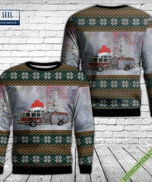 Michigan, Monroe Fire Department Ugly Christmas Sweater