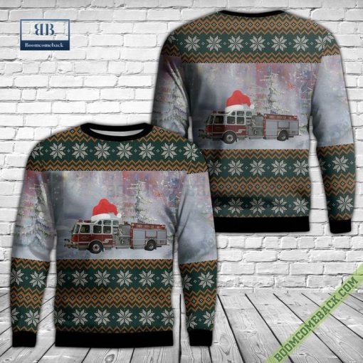 Michigan, Monroe Fire Department Ugly Christmas Sweater