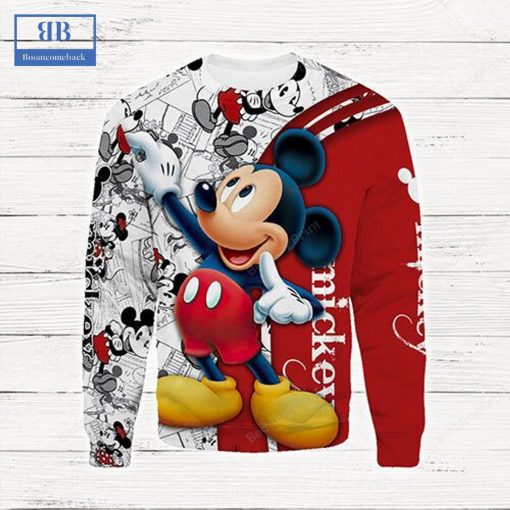 Mickey Mouse Draw Ugly Christmas Sweater