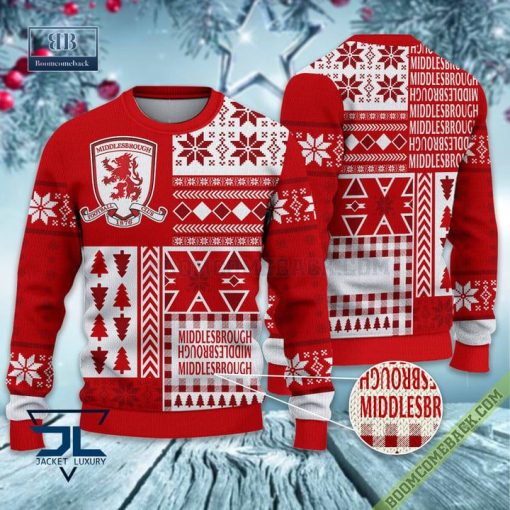 Middlesbrough Ugly Christmas Sweater, Christmas Jumper