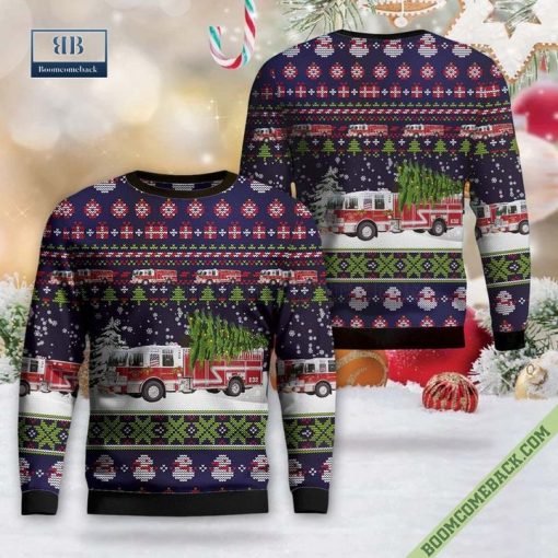 Middletown, Connecticut, South Fire District Ugly Christmas Sweater