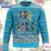 Mighty Morphin Power Rangers All Rangers Ugly Christmas Sweater