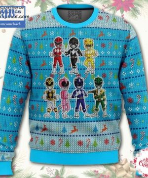 Mighty Morphin Power Rangers Chibi Ugly Christmas Sweater