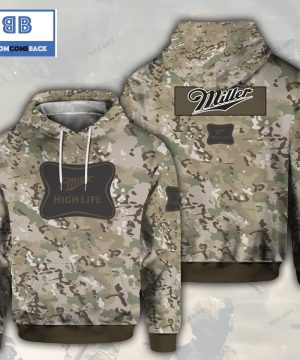 miller high life camouflage 3d hoodie 2 LDz8V