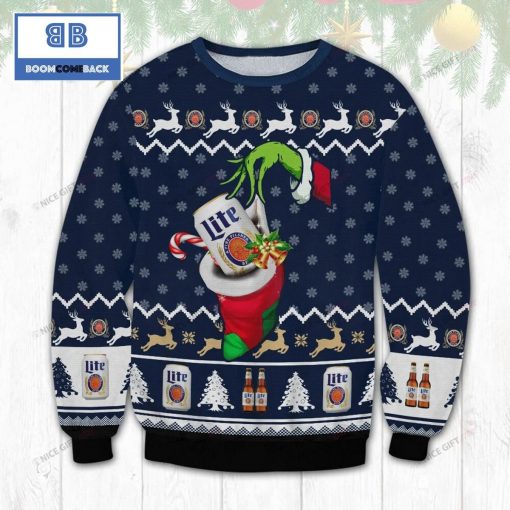 Miller Lite Beer Christmas Ugly Sweater