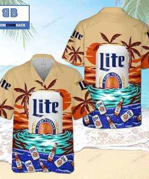 Miller Lite Beer Hawaii Hawaiian Shirt