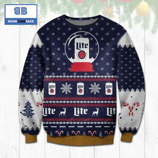 Miller Lite Beer Christmas Sweater