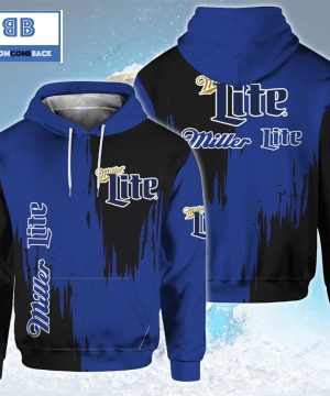 miller lite black and blue 3d hoodie 3 Fshmw