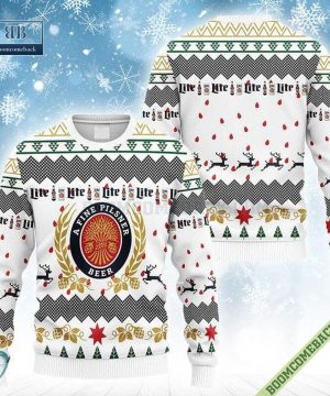 Miller Lite Breezy Christmas Ugly Sweater