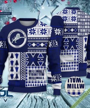 Millwall Ugly Christmas Sweater, Christmas Jumper