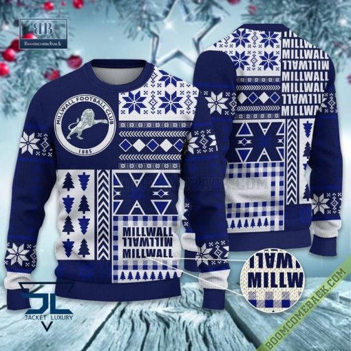 Millwall Ugly Christmas Sweater, Christmas Jumper